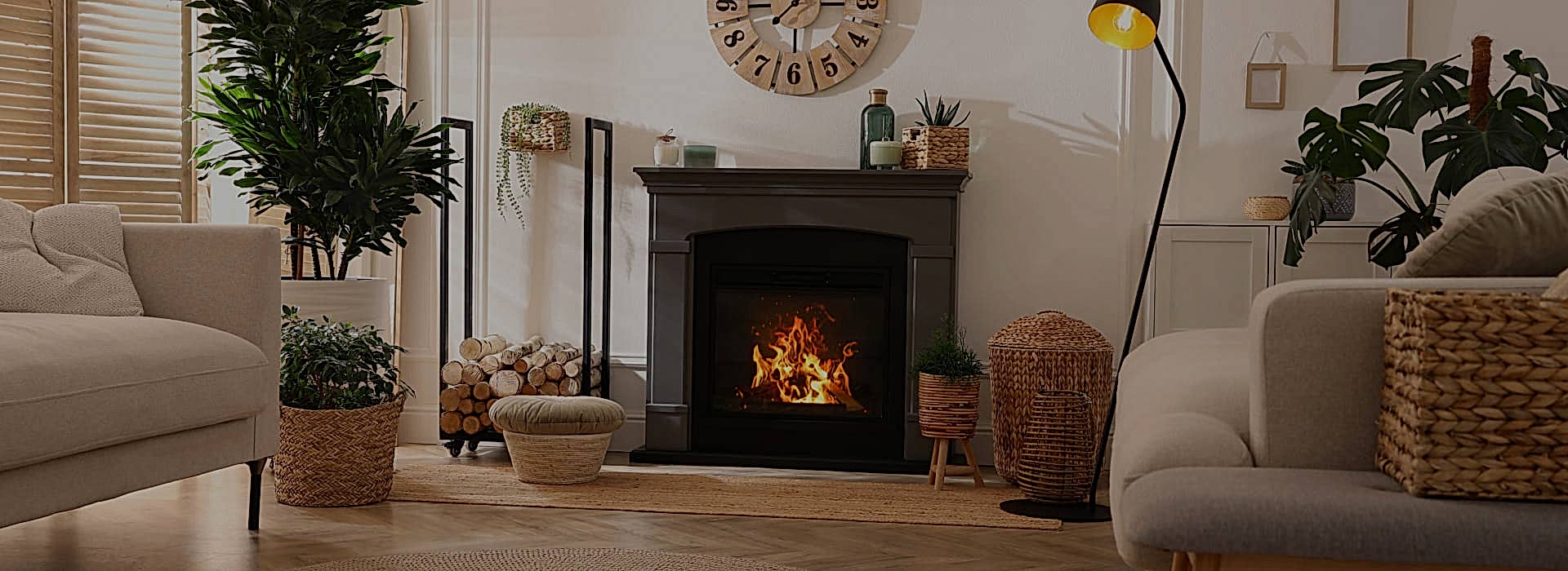 Düz Asansörlü Gömme Şömine