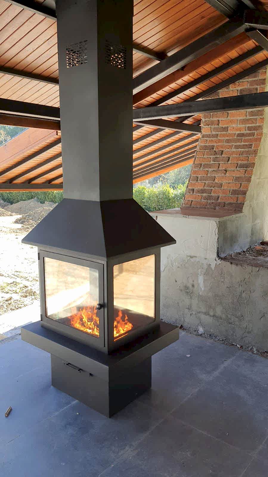 70'lik Kare Orta Şömine