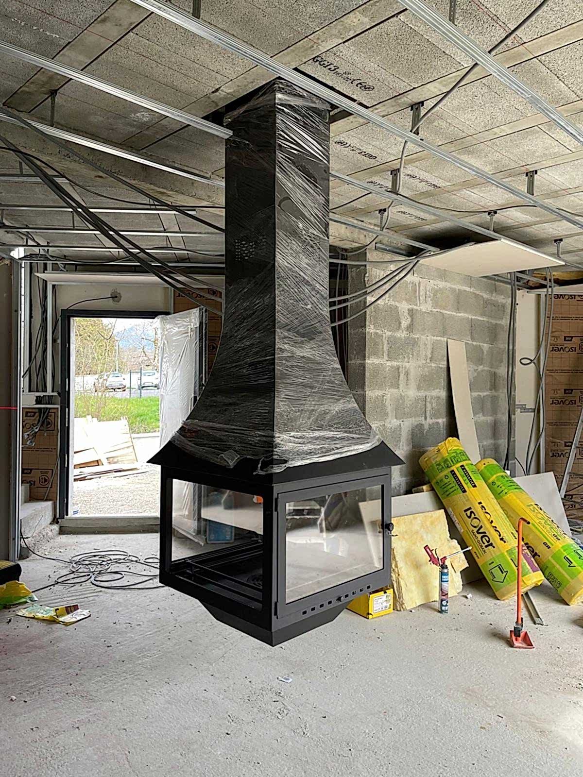 Asma Kare Orta Şömine