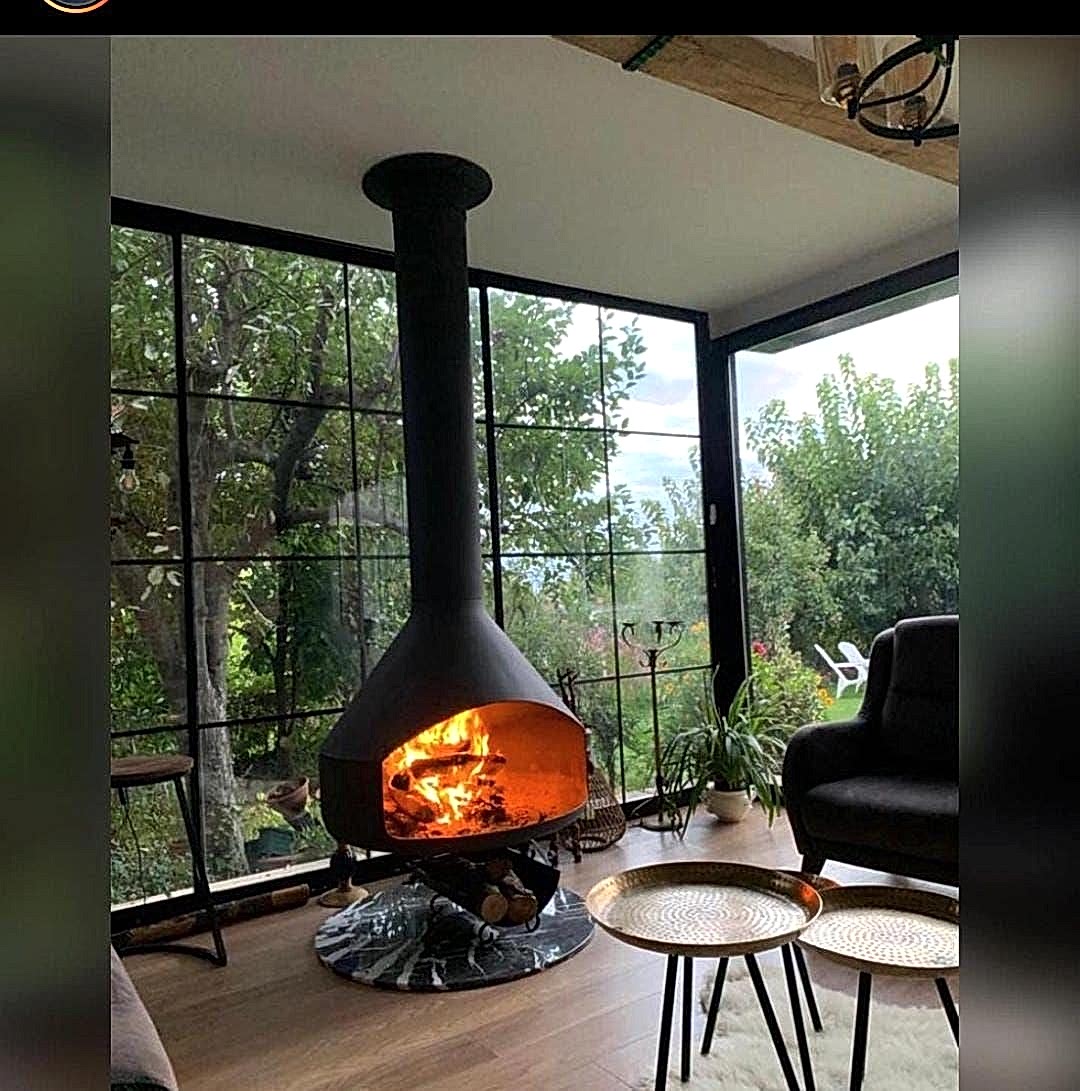 Yüksek Ağızlı Ufo Şömine